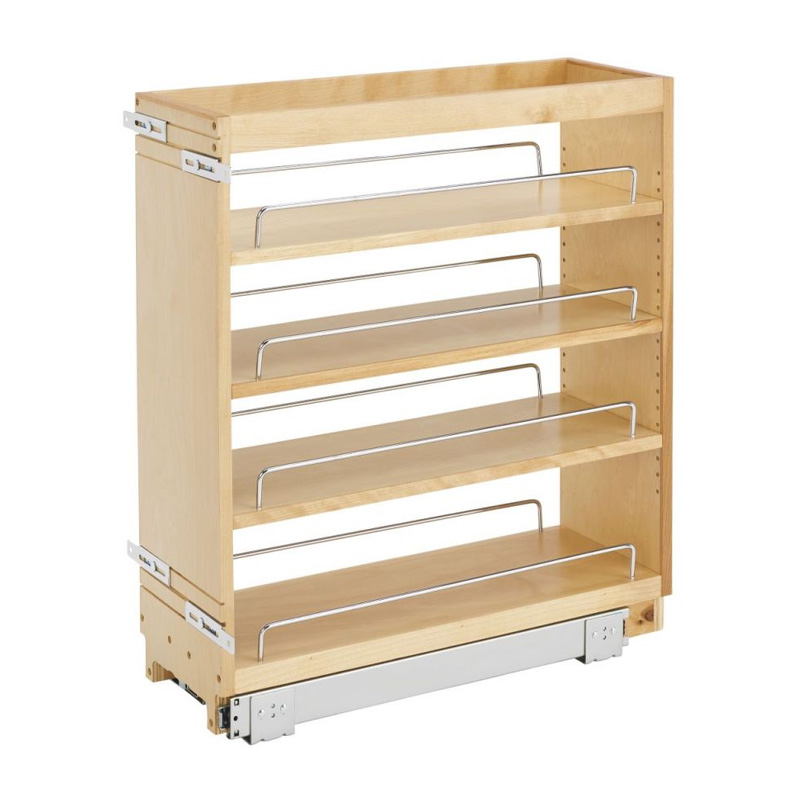 448WC8C - 8 Wall Pull-out Organizer w/ Adjustable Shelves for 12 Wall  Cabinet - Natural Maple